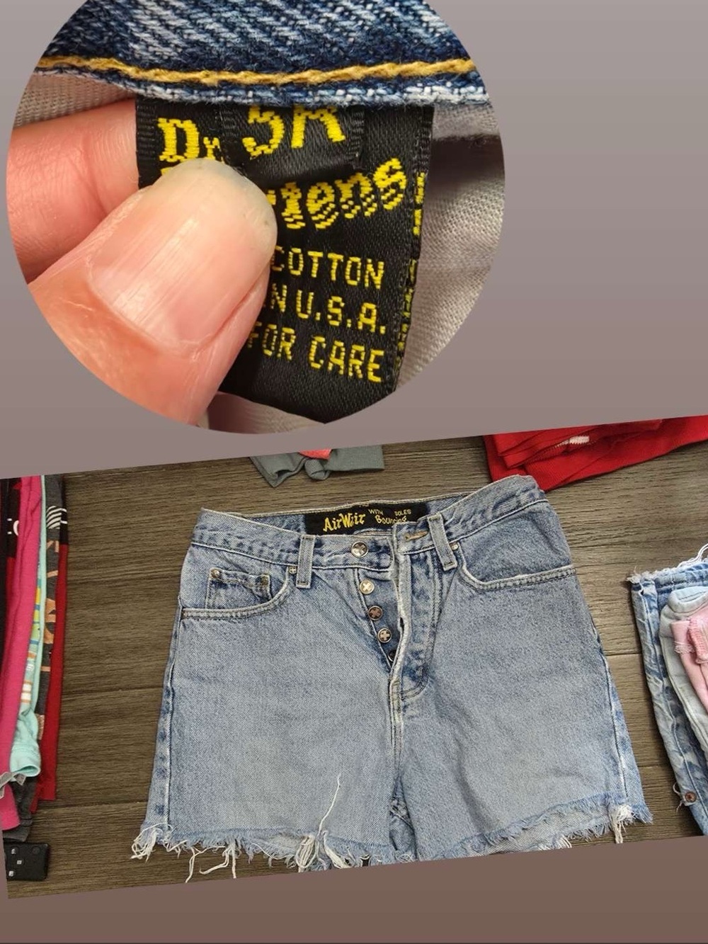 Dr. Martens Light Blue Denim Cutoff Shorts - Women